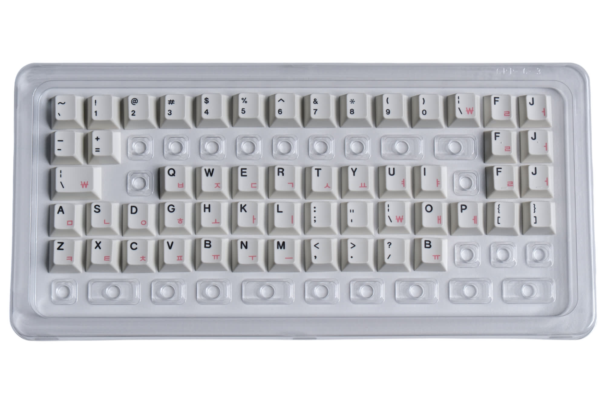 Hammerworks Alphas Korean Pink (R6) Keycap Kit · Milktooth